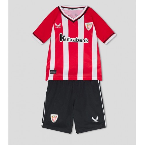 Dětský fotbalový dres Athletic Bilbao 2023-24 Domácí Krátký Rukáv (+ trenýrky)